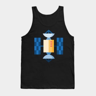 space satellite icon sticker Tank Top